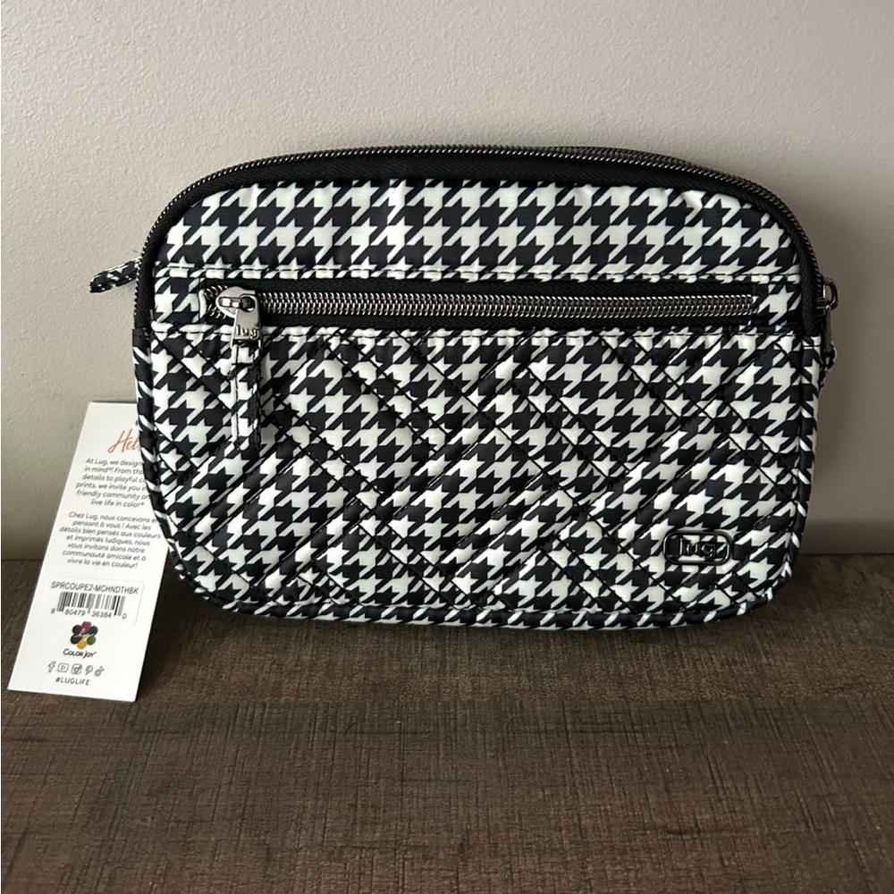 NWT Lug Super Coupe 2 Micro-Houndstooth